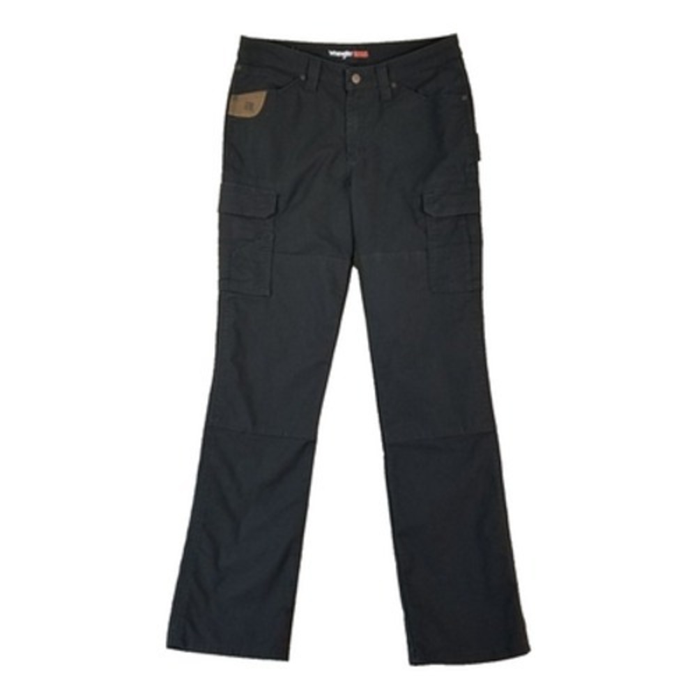 Wrangler Riggs workwear cargo pants women's size 10 32x34 black heavy duty